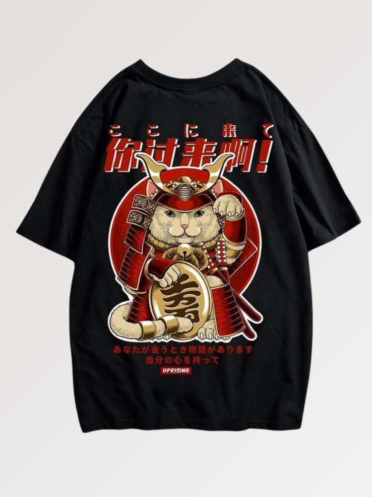 Camiseta Gato Samurái