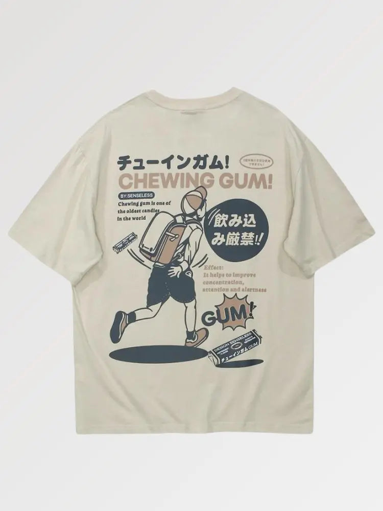 Camiseta Japonesa Gum - Beige / S