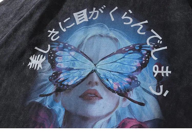 Camiseta Japonesa - Mariposa