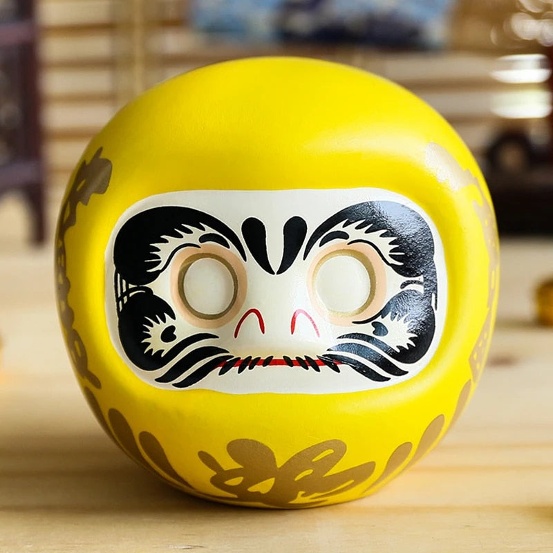 Hucha Daruma - 11cm Amarillo