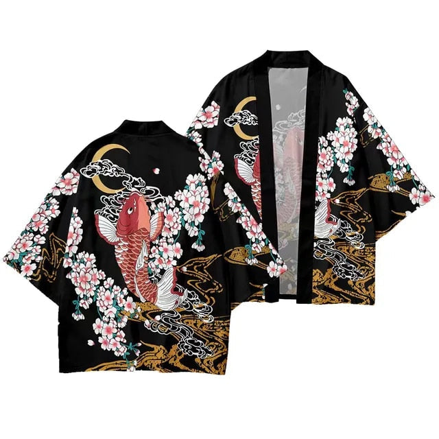 Kimono de Mujer Corto - Carpa Koi