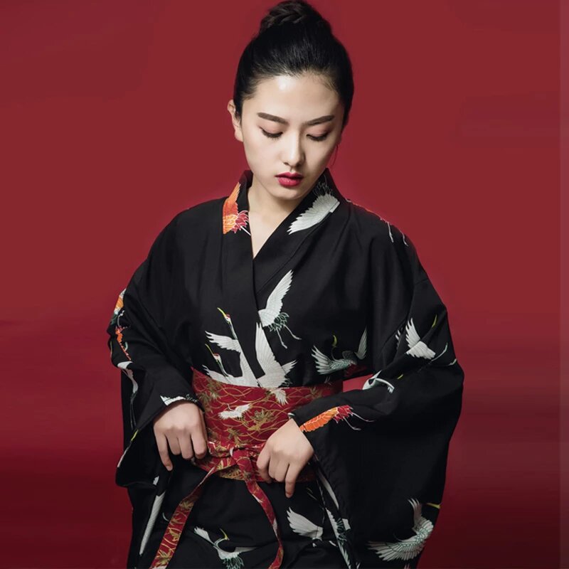 Kimono Mujer Negro