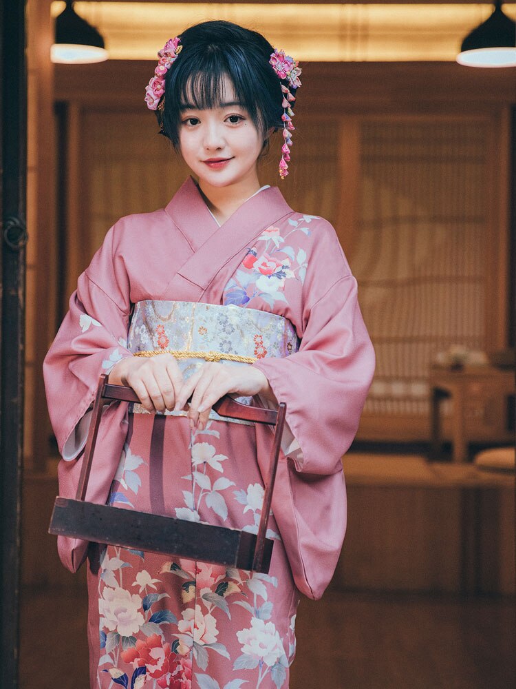 Kimono Tradicional - Rosado