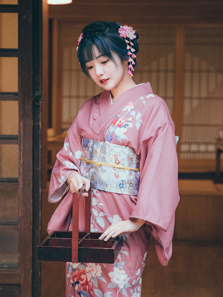 Kimono Tradicional Rosado