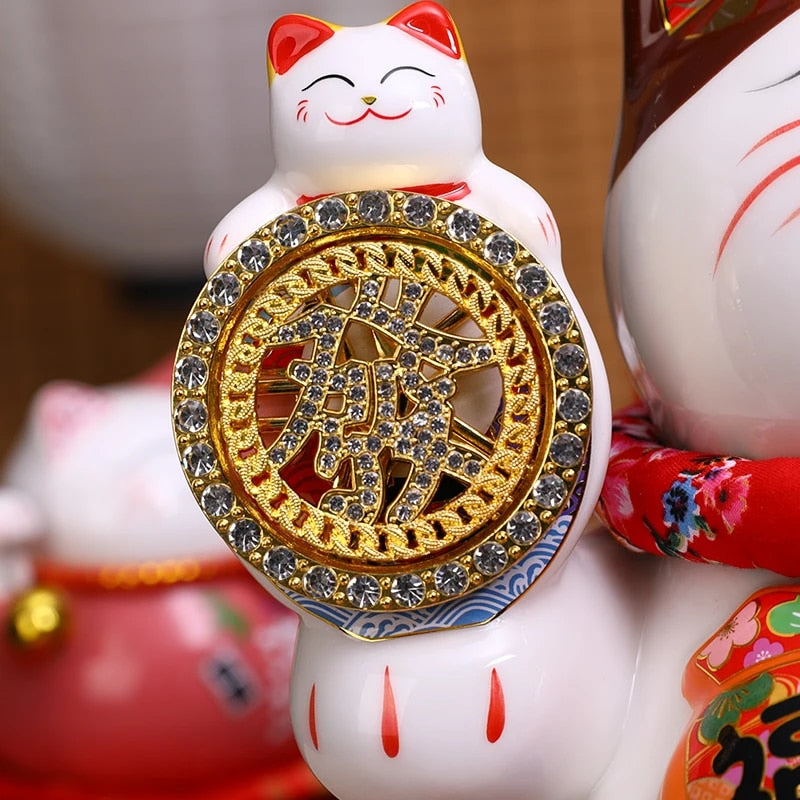 Maneki Neko y Mini Daruma - 24cm