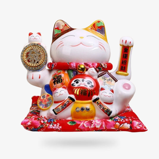 Maneki Neko y Mini Daruma - 24cm