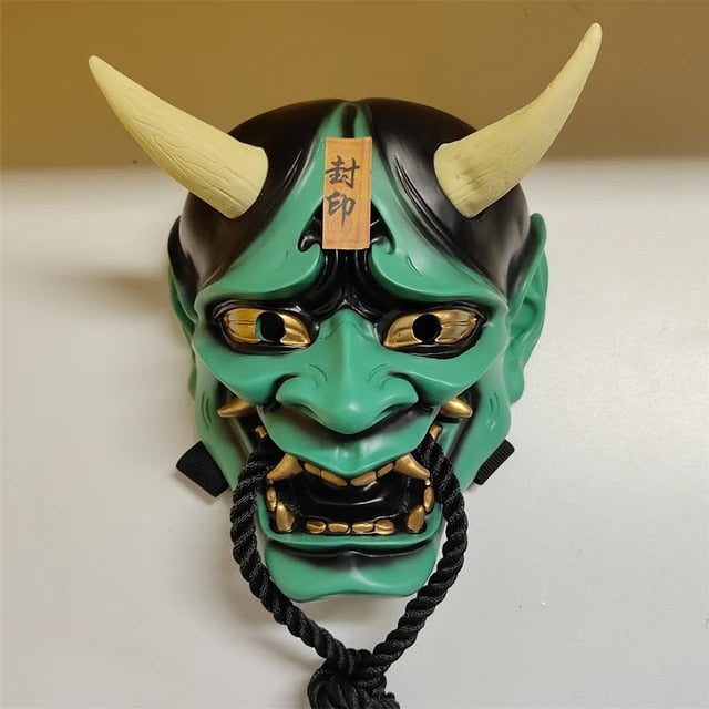 Máscara Hannya Demonio - Verde