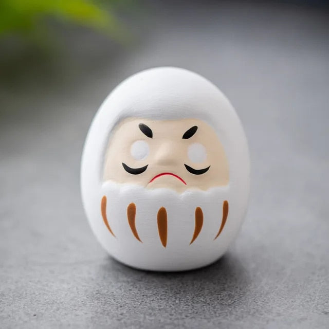 Mini Daruma - 4,5cm Blanco