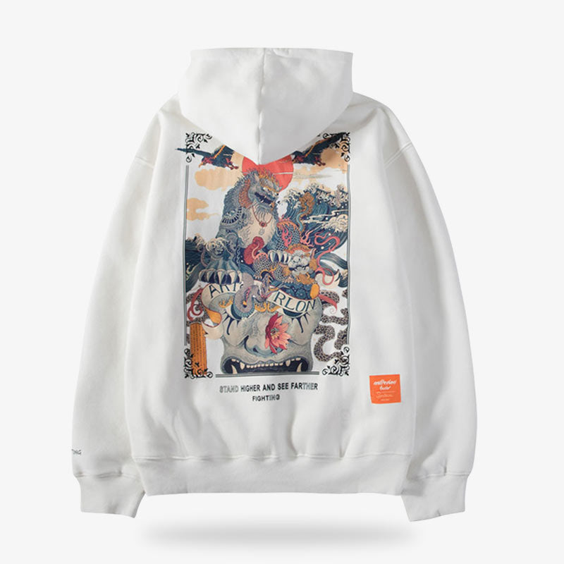 Sudadera Demonios Japoneses - Blanco / S