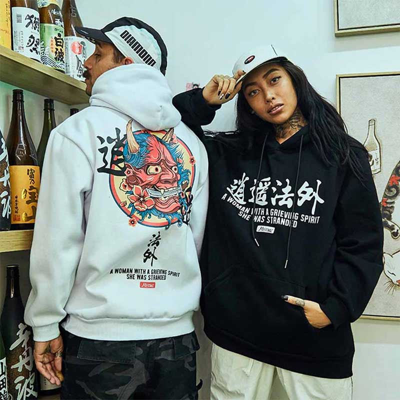 Sudadera Japonesa Oni - Blanco / S