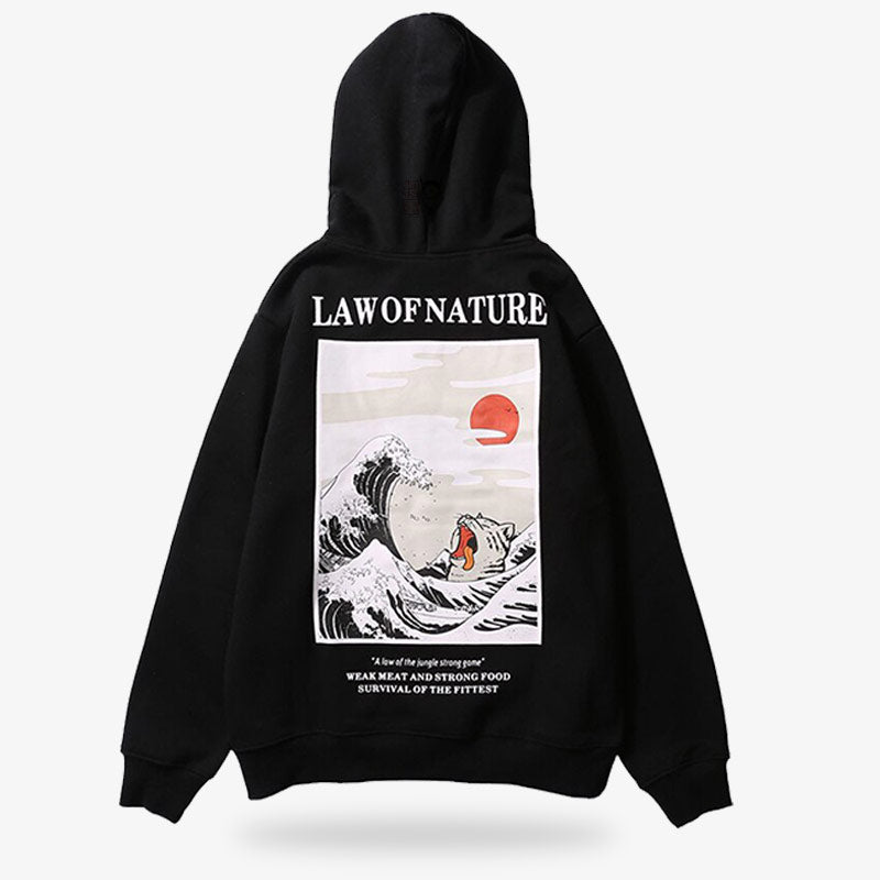 Sudadera Ola de Kanagawa - Negro / M